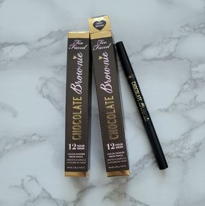 NEW Too Faced Brow Pencil DEEP BROWN